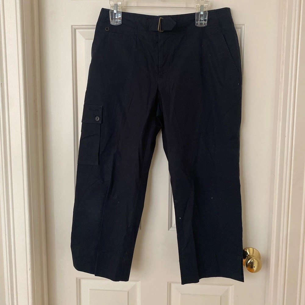 Ralph Lauren Navy Blue Capris Utility Pants
